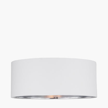 Elin 55cm Ivory Poly Cotton & Silver Lining Non-Electric Pendant