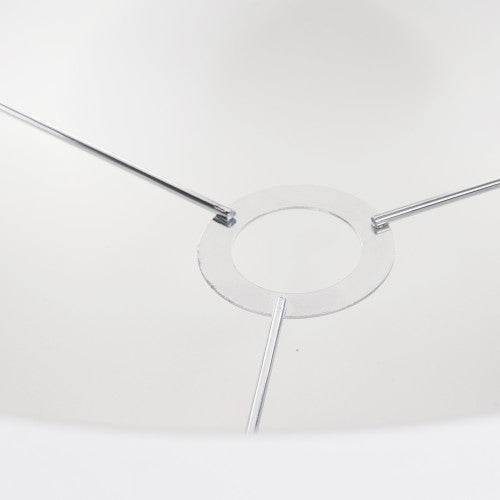 Elin 55cm Ivory Poly Cotton & Silver Lining Non-Electric Pendant