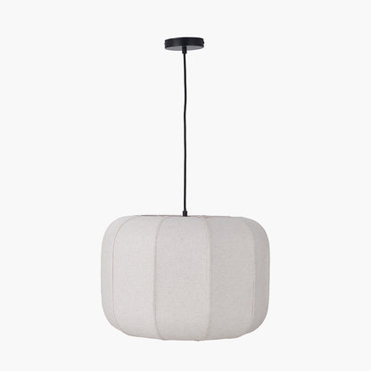 Oscar Natural Linen Structured Pendant