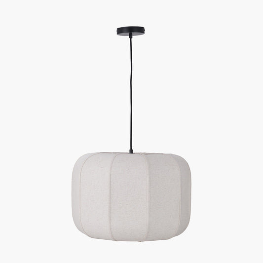 Oscar Natural Linen Structured Pendant