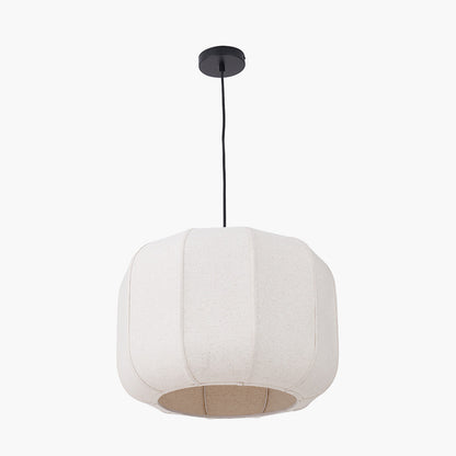 Oscar Natural Linen Structured Pendant