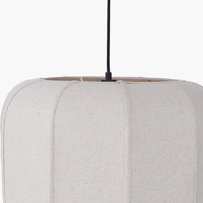 Oscar Natural Linen Structured Pendant