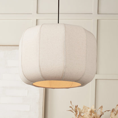 Oscar Natural Linen Structured Pendant