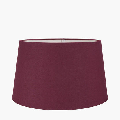 Maroon lampshade on a white background