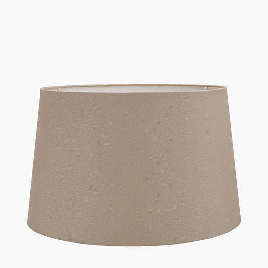 Winston 30cm Taupe Handloom Tapered Lampshade – Understated Elegance for UK Interiors