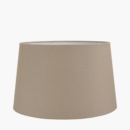 Winston 45cm Taupe Handloom Tapered Lampshade – Understated Elegance for UK Interiors