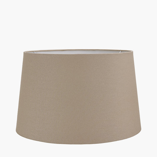 Winston 45cm Taupe Handloom Tapered Lampshade – Understated Elegance for UK Interiors