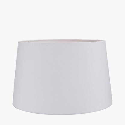 Winston 45cm White Handloom Tapered Lampshade | Cotton Lampshade