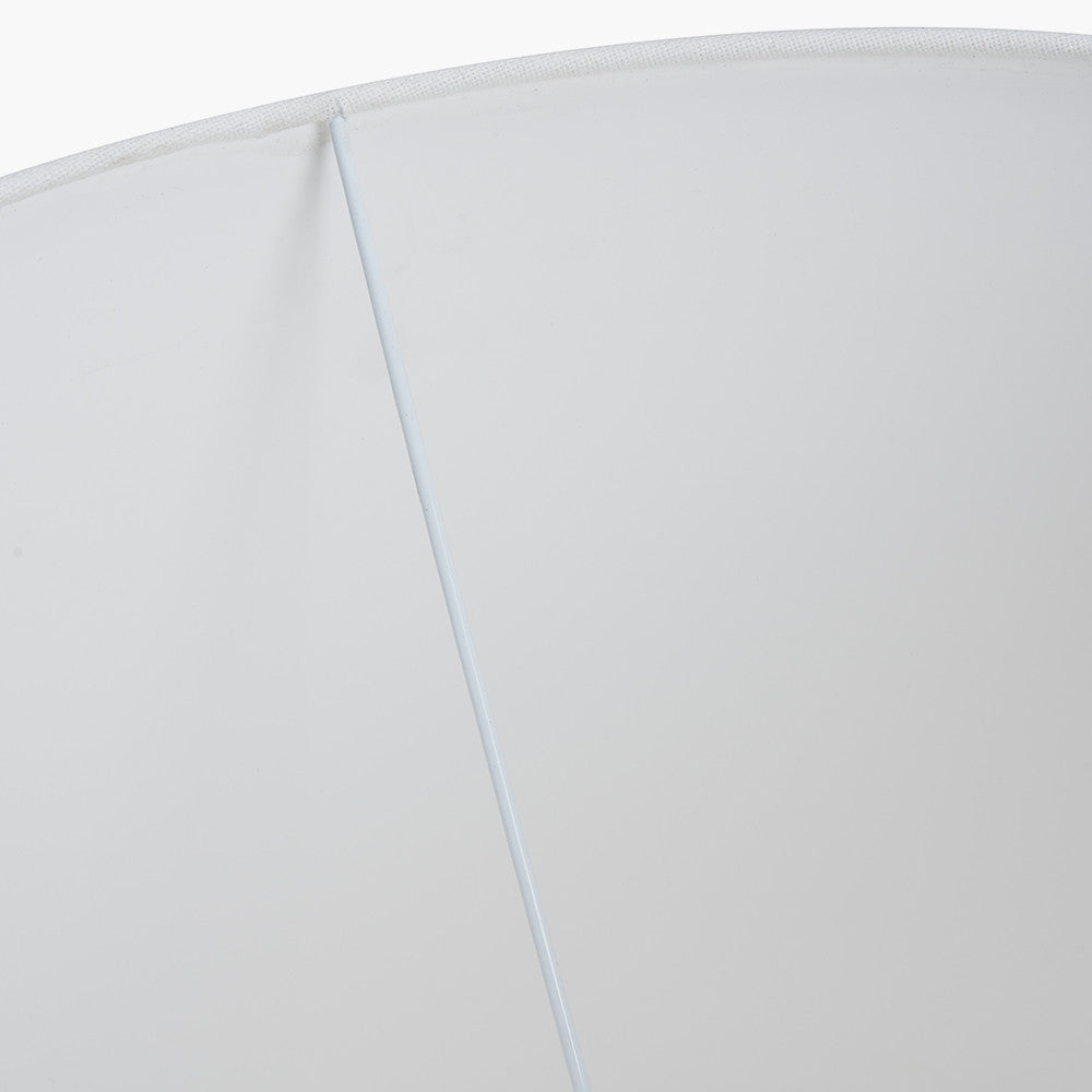 Winston 45cm White Handloom Tapered Lampshade | Cotton Lampshade