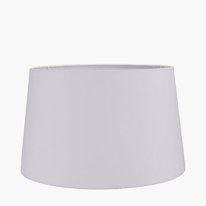 Winston 45cm White Handloom Tapered Lampshade | Cotton Lampshade