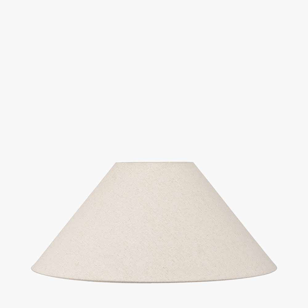 Harley 45cm Slubby Hopsack Empire Lampshade | Natural Cotton Shade
