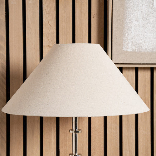 Harley 45cm Slubby Hopsack Empire Lampshade | Natural Cotton Shade