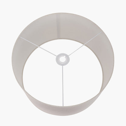 Quinn 45cm Slubby Hopsack Cylinder Lampshade – Timeless Texture and Effortless Elegance