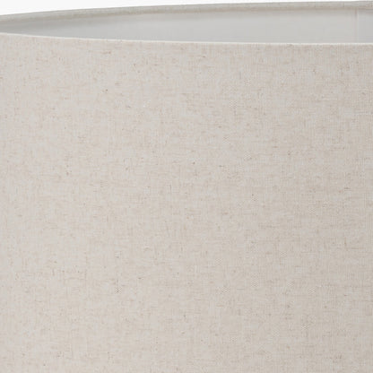 Quinn 45cm Slubby Hopsack Cylinder Lampshade – Timeless Texture and Effortless Elegance
