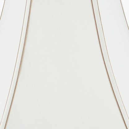Lyla 50cm Cream Silk Mix Bowed Lampshade | Large Cream Lampshade