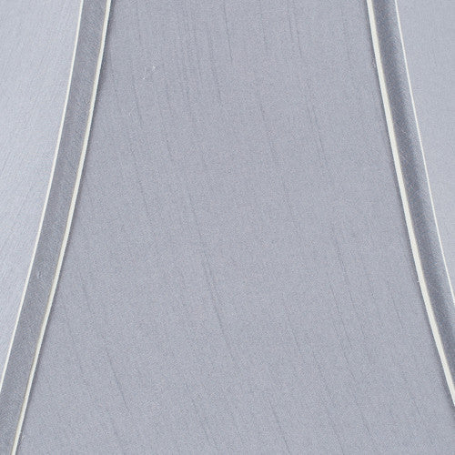 Lyla 45cm Steel Grey Silk Mix Bowed Lampshade