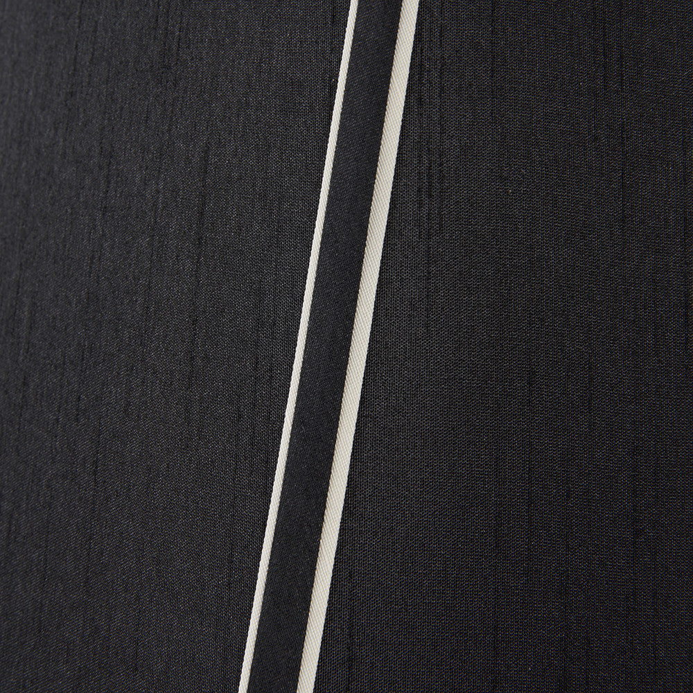 Lyla 50cm Black Silk Mix Bowed Lampshade