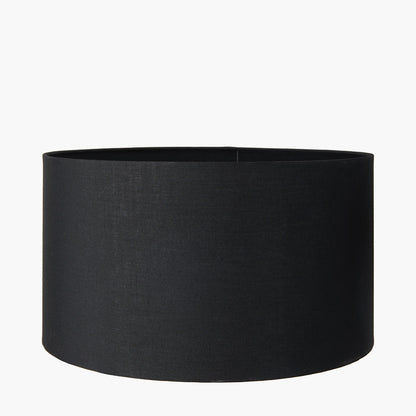 Harry 35cm Black Cotton Mix Cylinder Lampshade