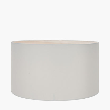 Harry 45cm Ivory Cotton Cylinder Lampshade | Large Lampshade