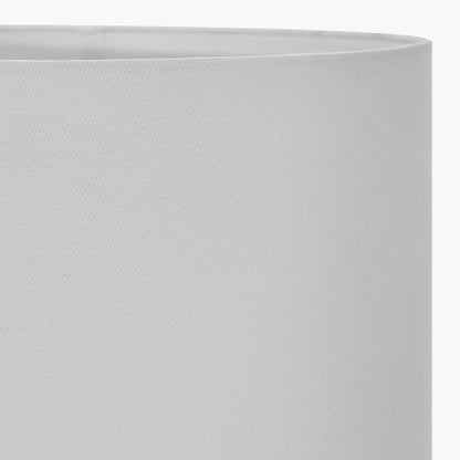 Harry 45cm Ivory Cotton Cylinder Lampshade | Large Lampshade