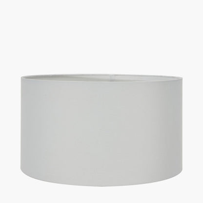 Harry 45cm Ivory Cotton Cylinder Lampshade | Large Lampshade