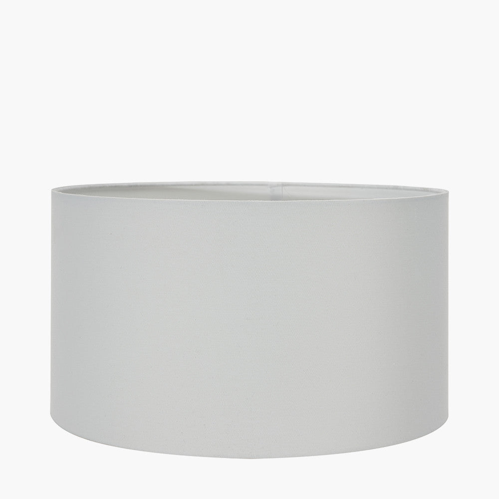 Harry 45cm Ivory Cotton Cylinder Lampshade | Large Lampshade