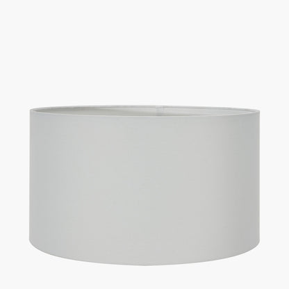 Harry 45cm Ivory Cotton Cylinder Lampshade | Large Lampshade