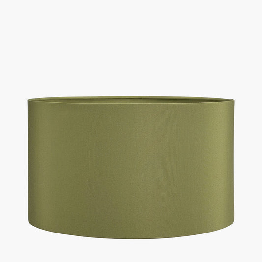 Harry 30cm Sage Cotton Mix Cylinder Lampshade – Simple Design and Contemporary Warmth