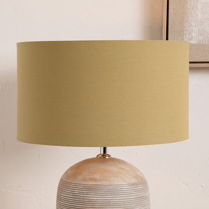 Harry 45cm Taupe Cotton Cylinder Lampshade | Neutral Lampshade
