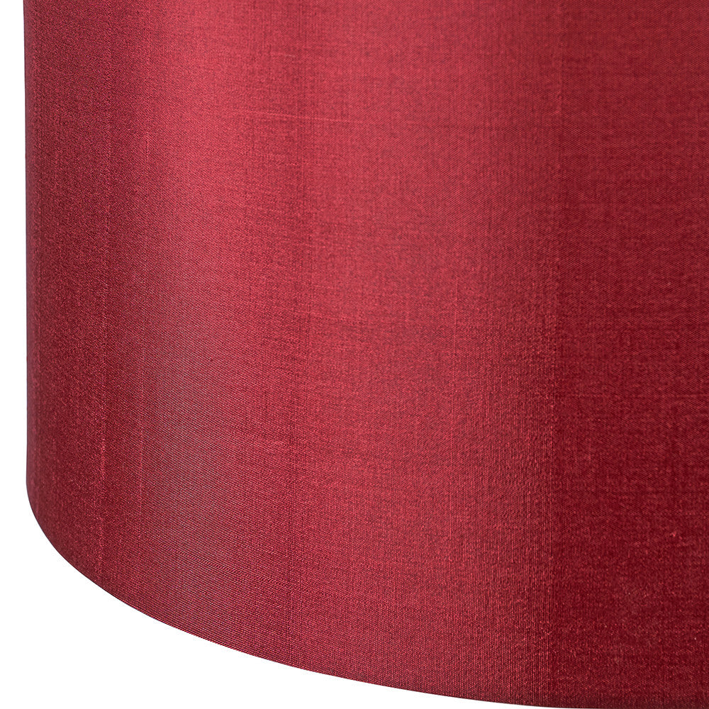 Zara 45cm Mulberry Silk Lined Cylinder Lampshade