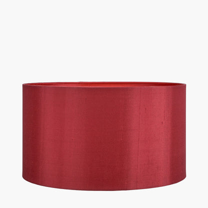 Zara 40cm Mulberry Silk Cylinder Lampshade | Luxury Silk Shade
