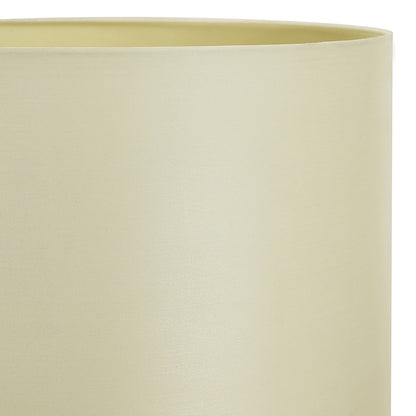 Zara 40cm Almond Silk Cylinder Lampshade | Luxury Silk Shade