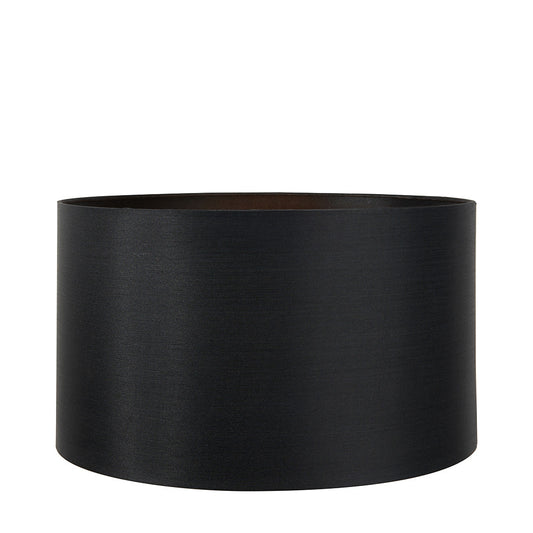 Zara 40cm Black Silk Cylinder Lampshade | Luxury Silk Shade