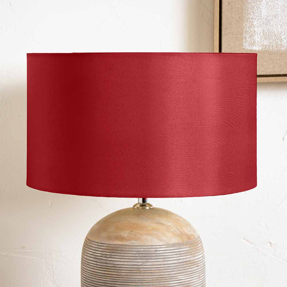 Zara 40cm Mulberry Silk Cylinder Lampshade | Luxury Silk Shade
