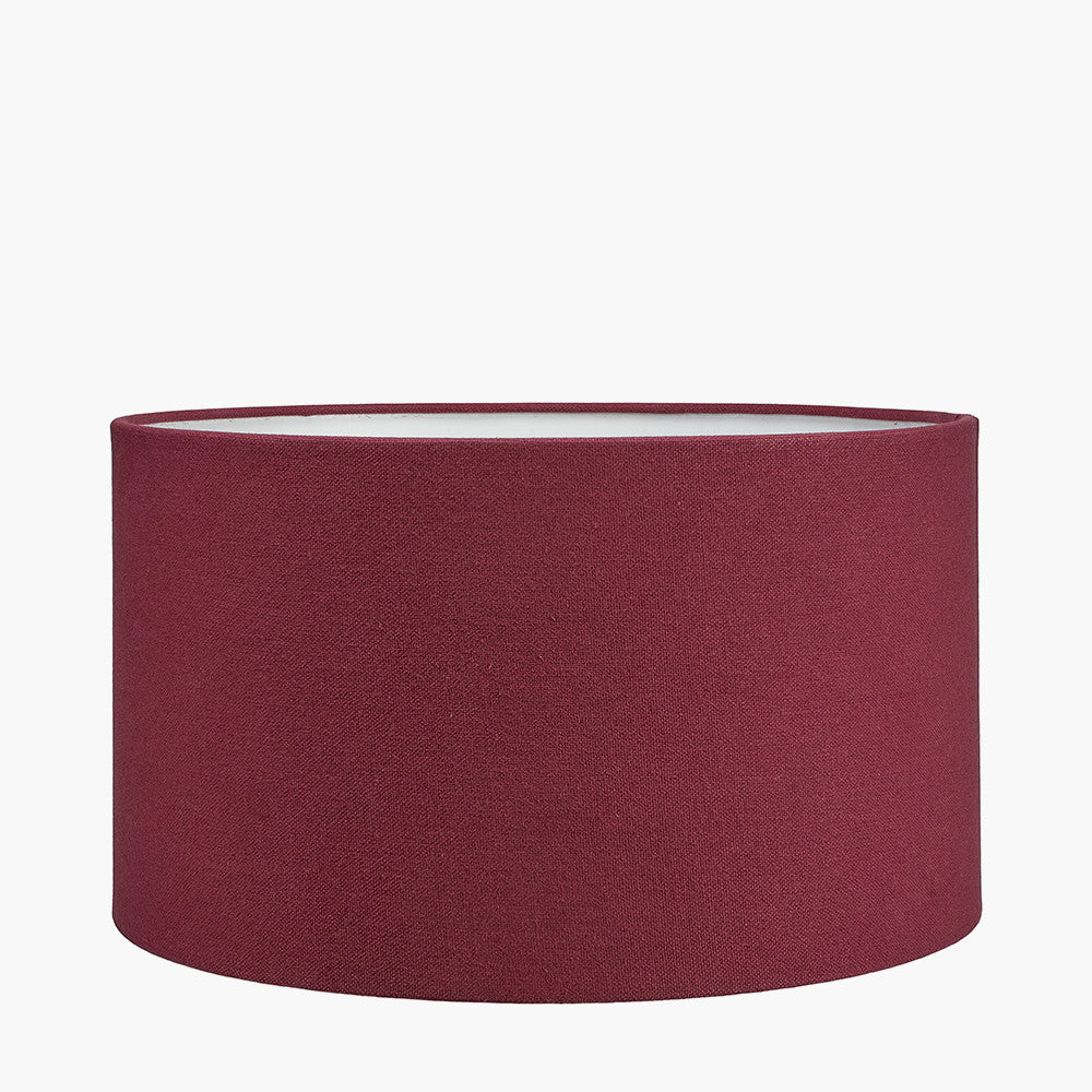 Henry 45cm Mulberry Handloom Cylinder Lampshade