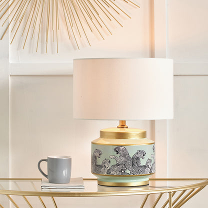 Henry 45cm White Handloom Cylinder Lampshade | Cotton Lampshade