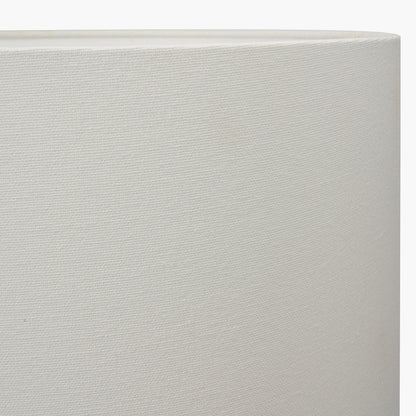 Henry 40cm White Handloom Cylinder Lampshade