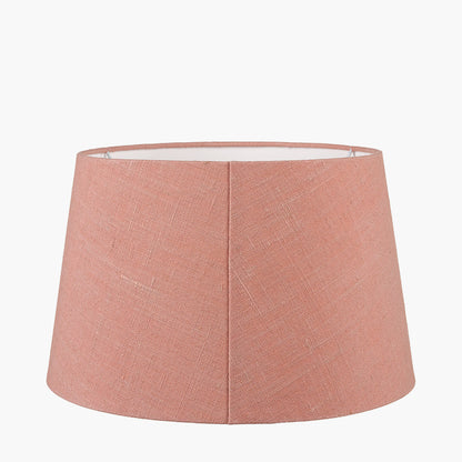 Milos 50cm Apricot Linen Tapered Lampshade