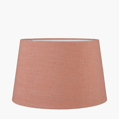 Milos 50cm Apricot Linen Tapered Lampshade