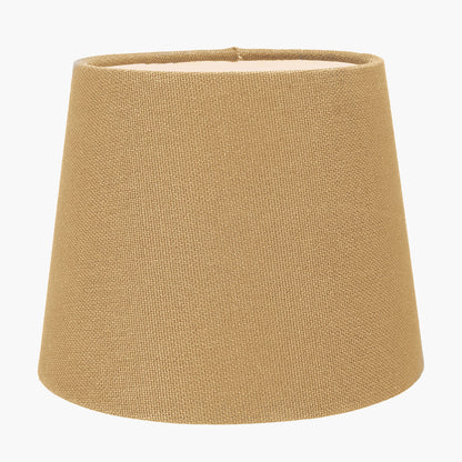Pelham 15cm Taupe Handloom Tapered Candle Clip Lampshade – Classic Textured Design