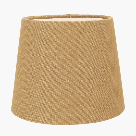 Pelham 15cm Taupe Handloom Tapered Candle Clip Lampshade – Classic Textured Design