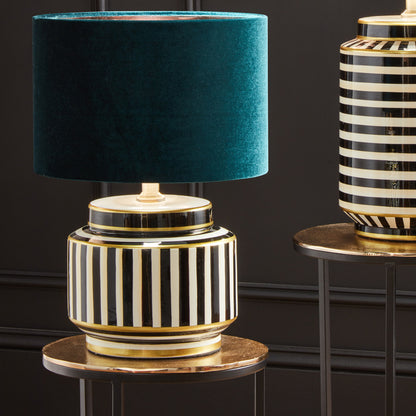 Bow 30cm Forest Green Velvet Cylinder Lampshade – Rich, Luxurious Lighting for Modern Homes