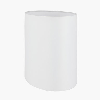 Mia 30cm Ivory Oval Cotton Mix Lampshade – Soft Neutral Elegance and Modern Simplicity