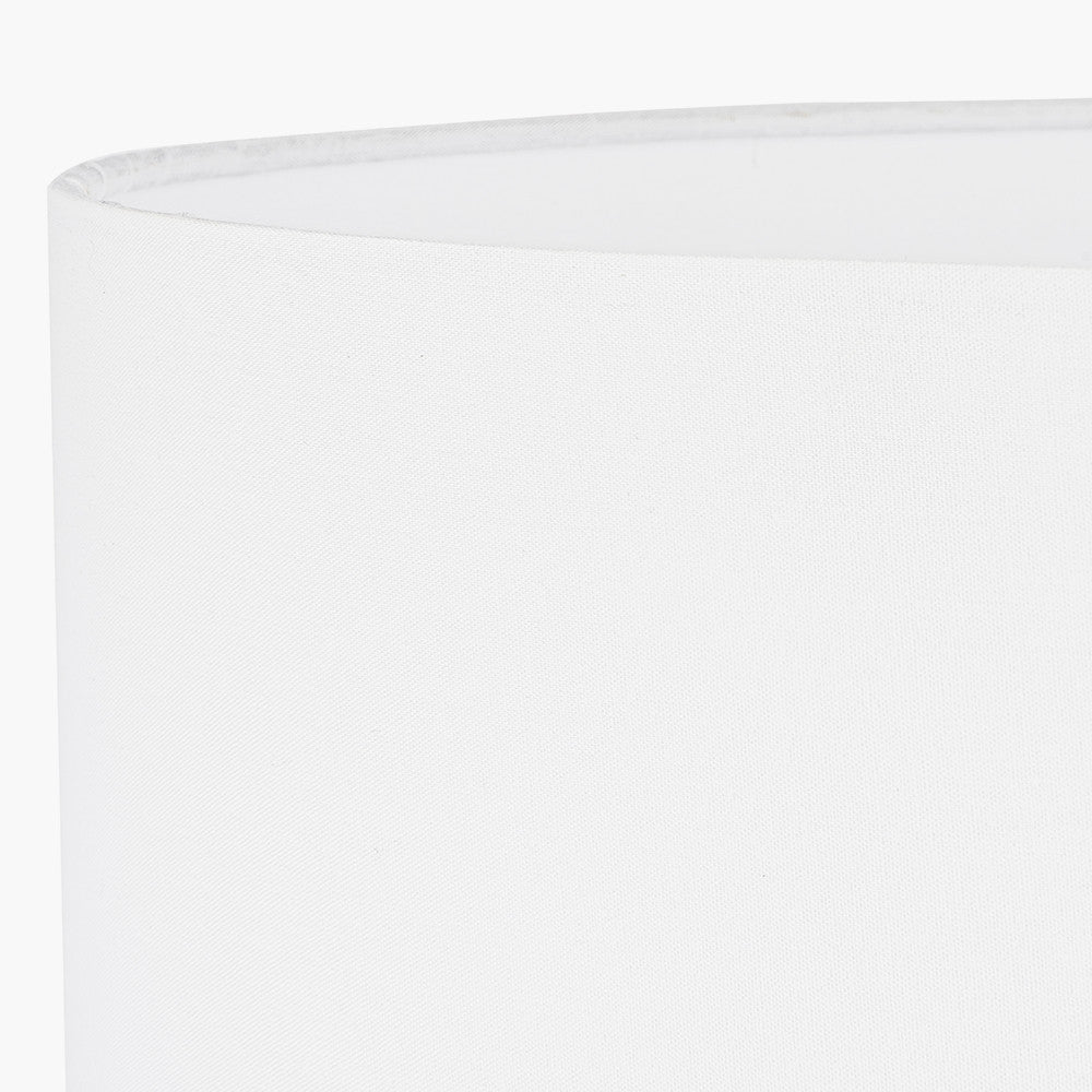 Mia 30cm Ivory Oval Cotton Mix Lampshade – Soft Neutral Elegance and Modern Simplicity