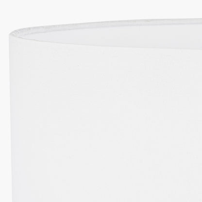 Mia 30cm Ivory Oval Cotton Mix Lampshade – Soft Neutral Elegance and Modern Simplicity
