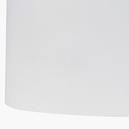 Mia 30cm Ivory Oval Cotton Mix Lampshade – Soft Neutral Elegance and Modern Simplicity