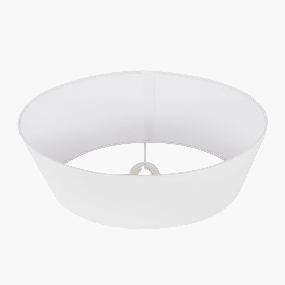 Mia 30cm Ivory Oval Cotton Mix Lampshade – Soft Neutral Elegance and Modern Simplicity