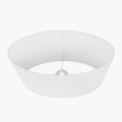 Mia 30cm Ivory Oval Cotton Mix Lampshade – Soft Neutral Elegance and Modern Simplicity
