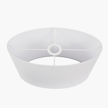 Mia 30cm Ivory Oval Cotton Mix Lampshade – Soft Neutral Elegance and Modern Simplicity