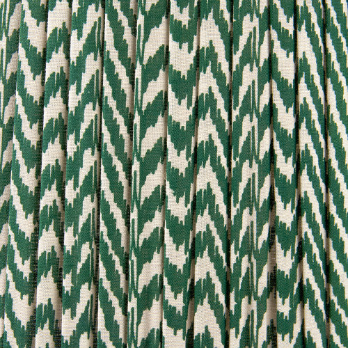 Vienna 30cm Forest Green Chevron Mushroom Pleat Lampshade – Timeless Pattern, Modern Sophistication